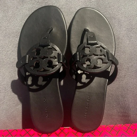 Tory Burch Women’s Miller Sandals Black Size 7 US - Picture 13 of 16